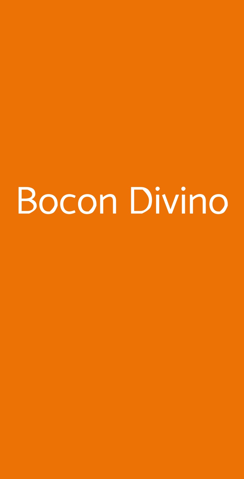 Bocon Divino Bagnacavallo menù 1 pagina