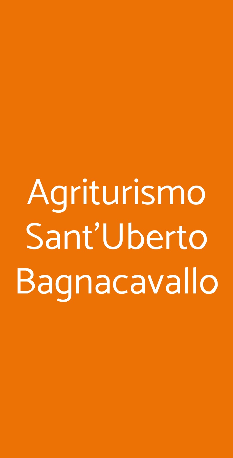 Agriturismo Sant'Uberto Bagnacavallo Bagnacavallo menù 1 pagina