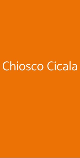 Chiosco Cicala, Faenza