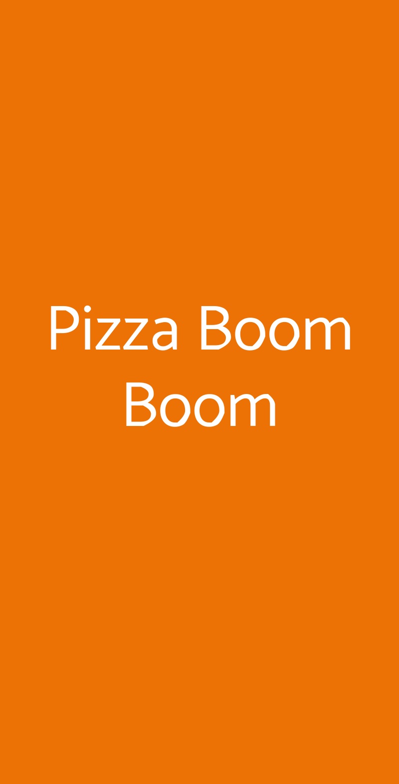 Pizza Boom Boom Gaeta menù 1 pagina