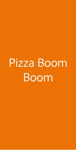 Pizza Boom Boom, Gaeta