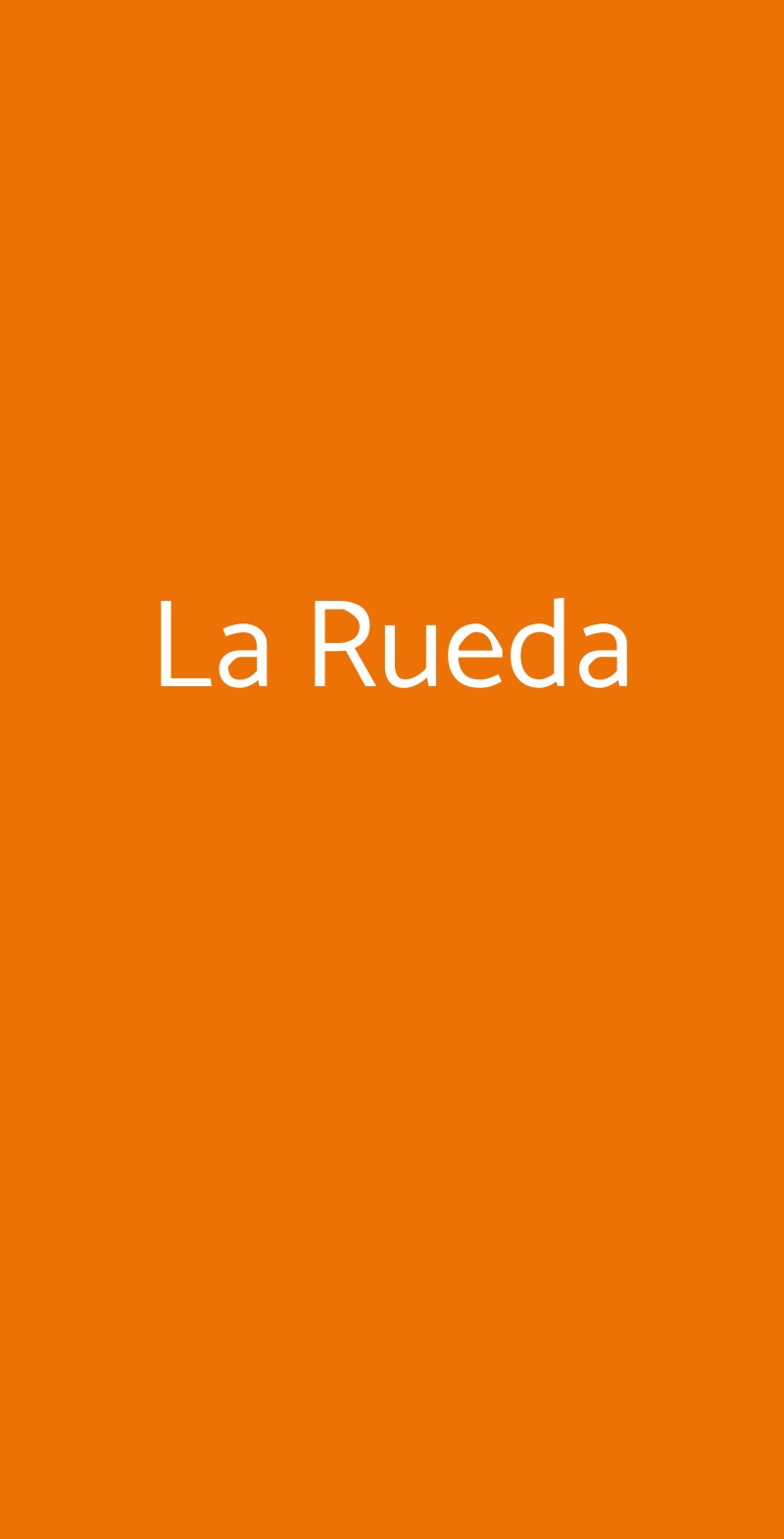 La Rueda Aprilia menù 1 pagina