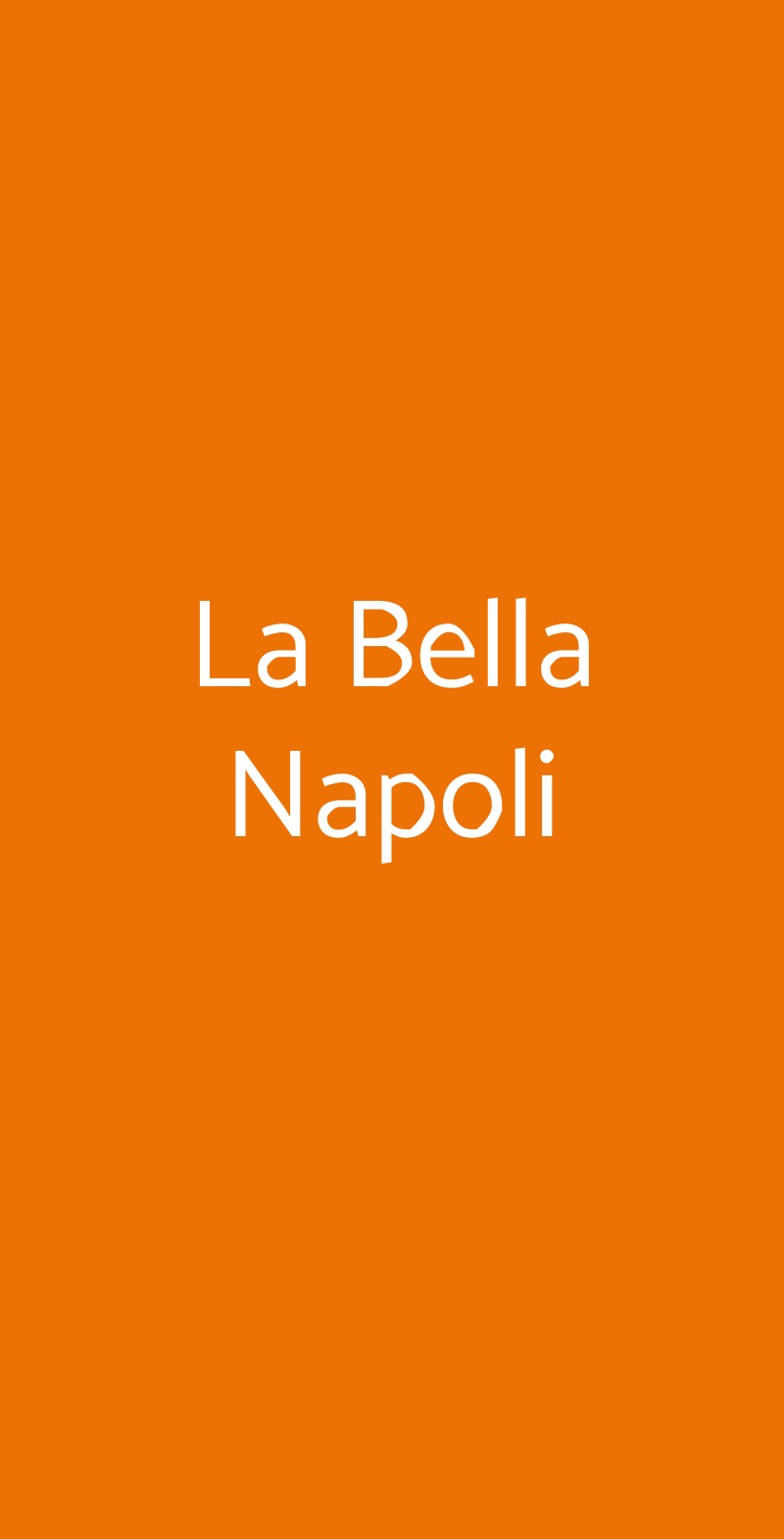 La Bella Napoli Aprilia menù 1 pagina