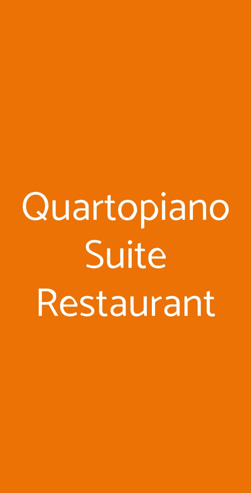 Quartopiano Suite Restaurant Rimini menù 1 pagina