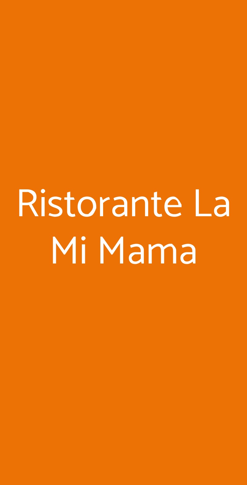 La Mi Mama Rimini menù 1 pagina