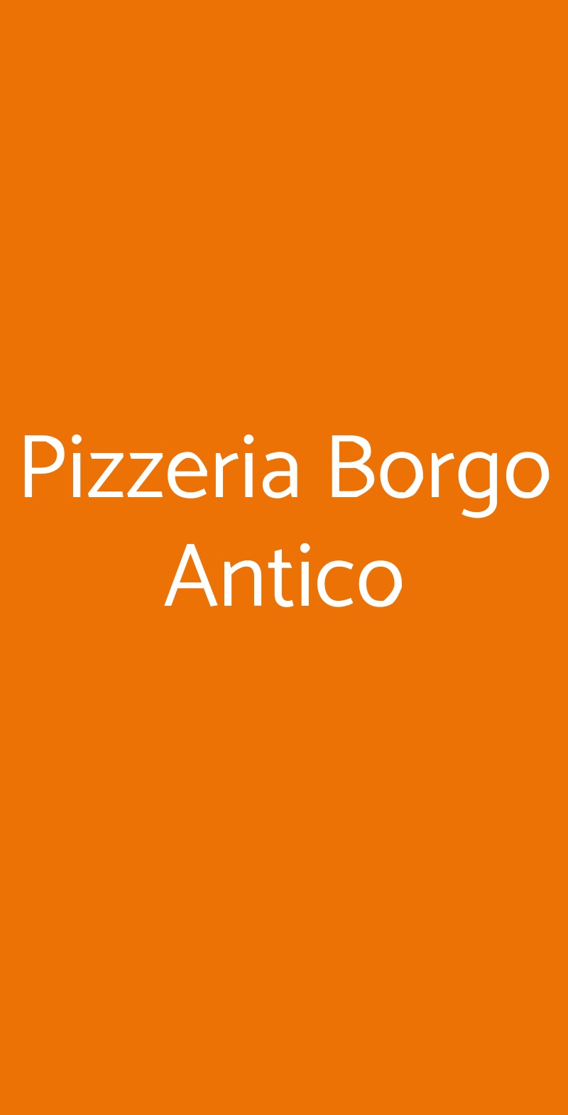 Pizzeria Borgo Antico Rimini menù 1 pagina