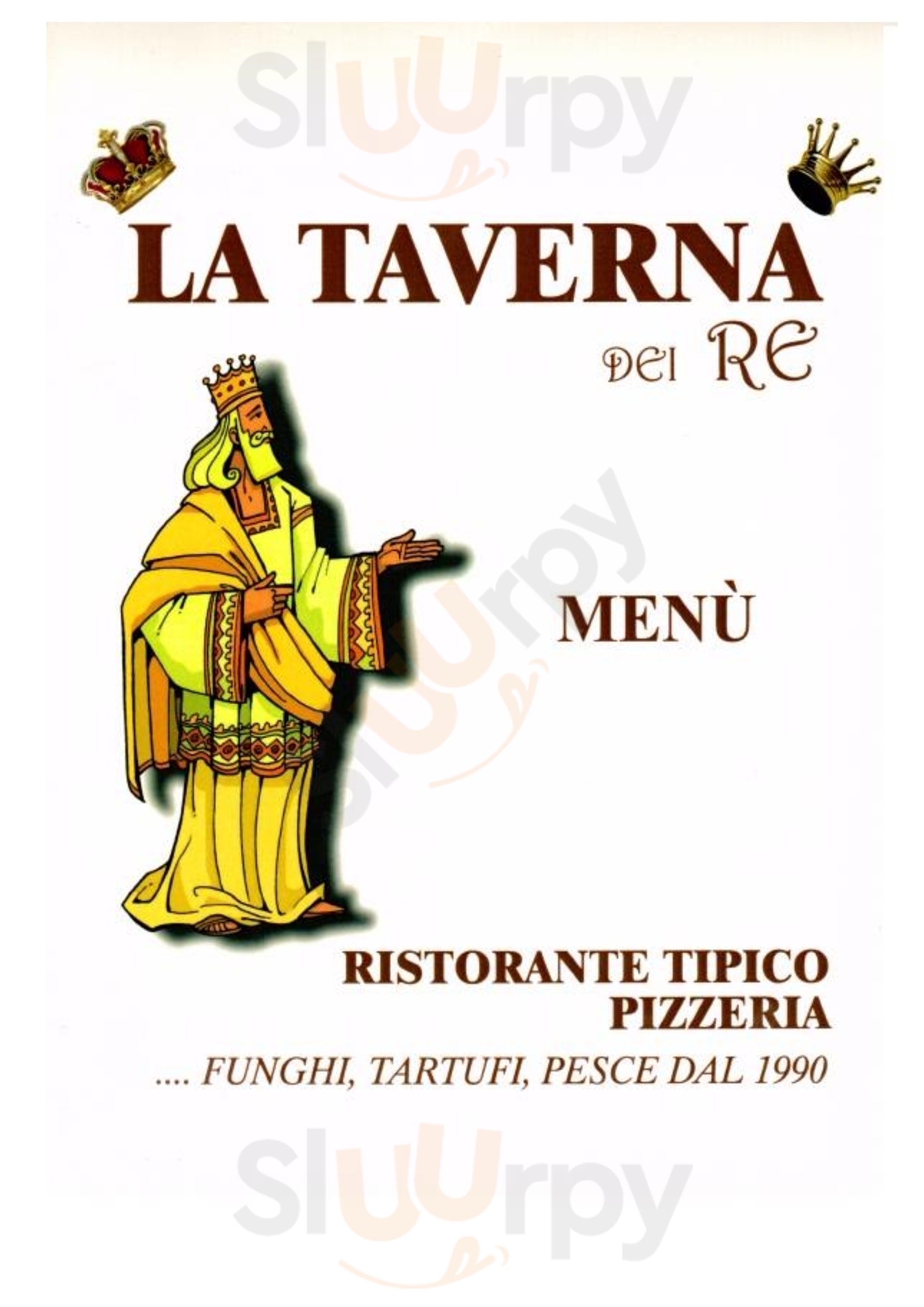 taverna dei re Misano Adriatico menù 1 pagina