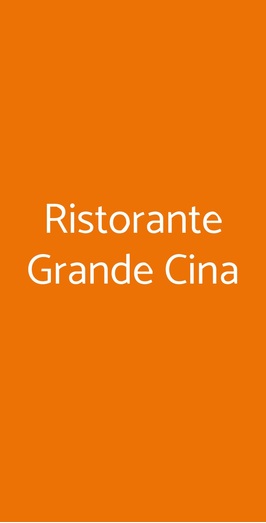 Ristorante Grande Cina, Rimini