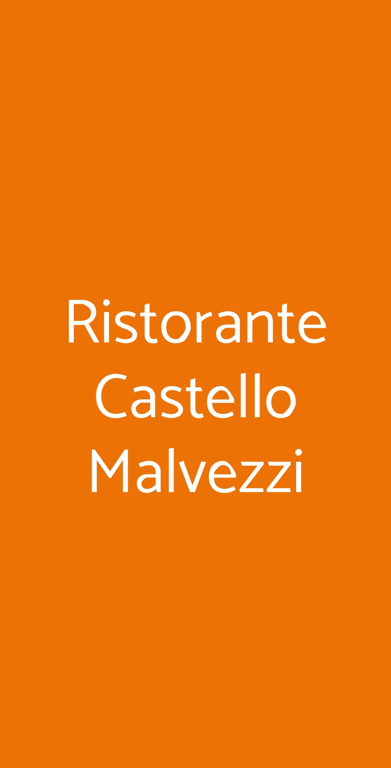 Ristorante Castello Malvezzi Brescia menù 1 pagina