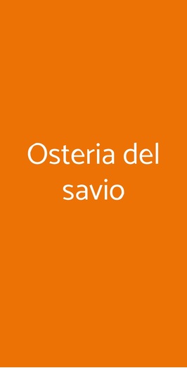 Osteria Del Savio, Brescia