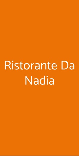 Ristorante Da Nadia, Castrezzato