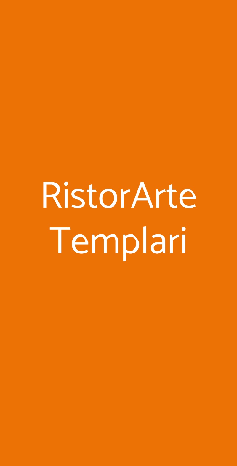 RistorArte Templari Brescia menù 1 pagina