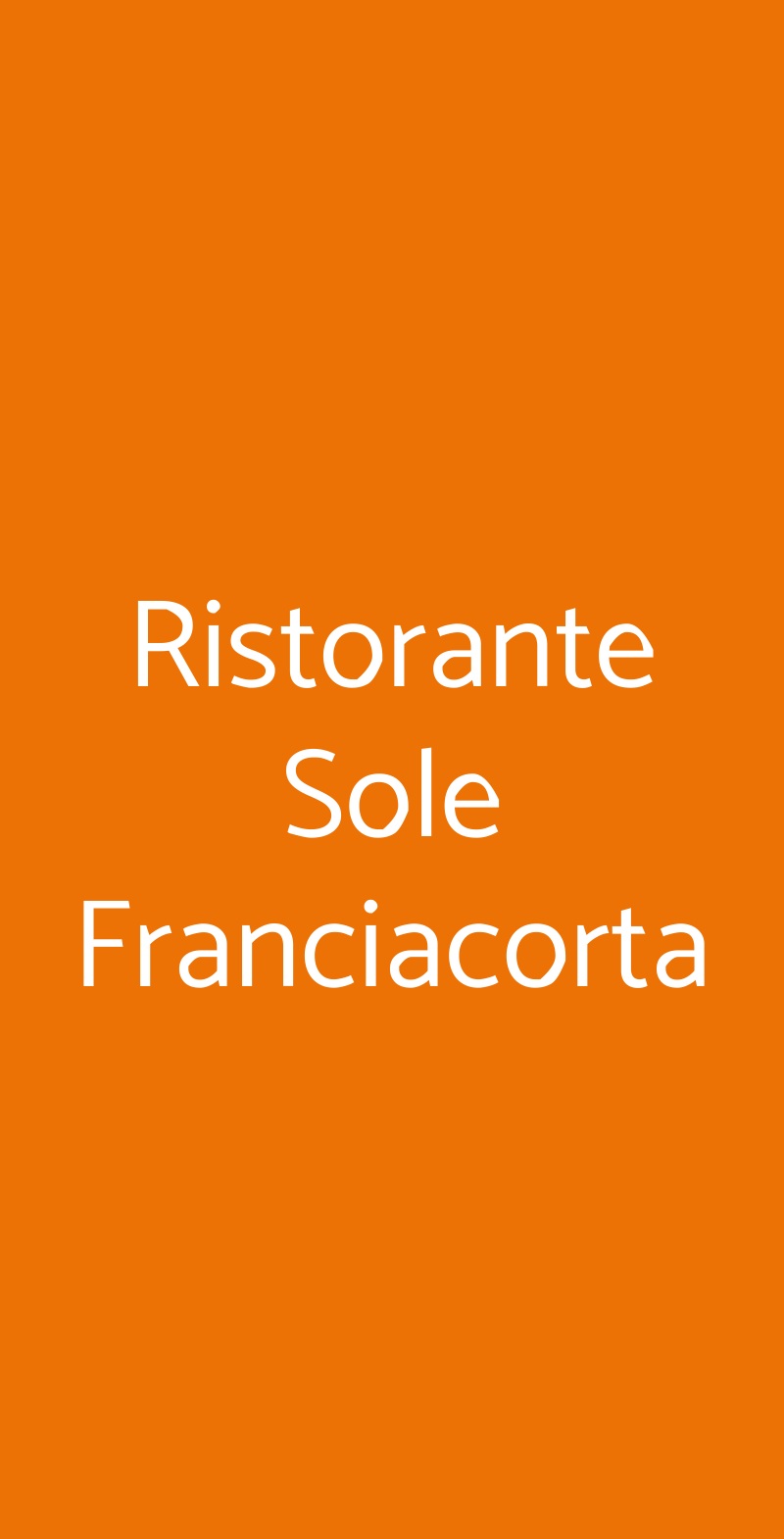 Ristorante Sole Franciacorta, Capriolo