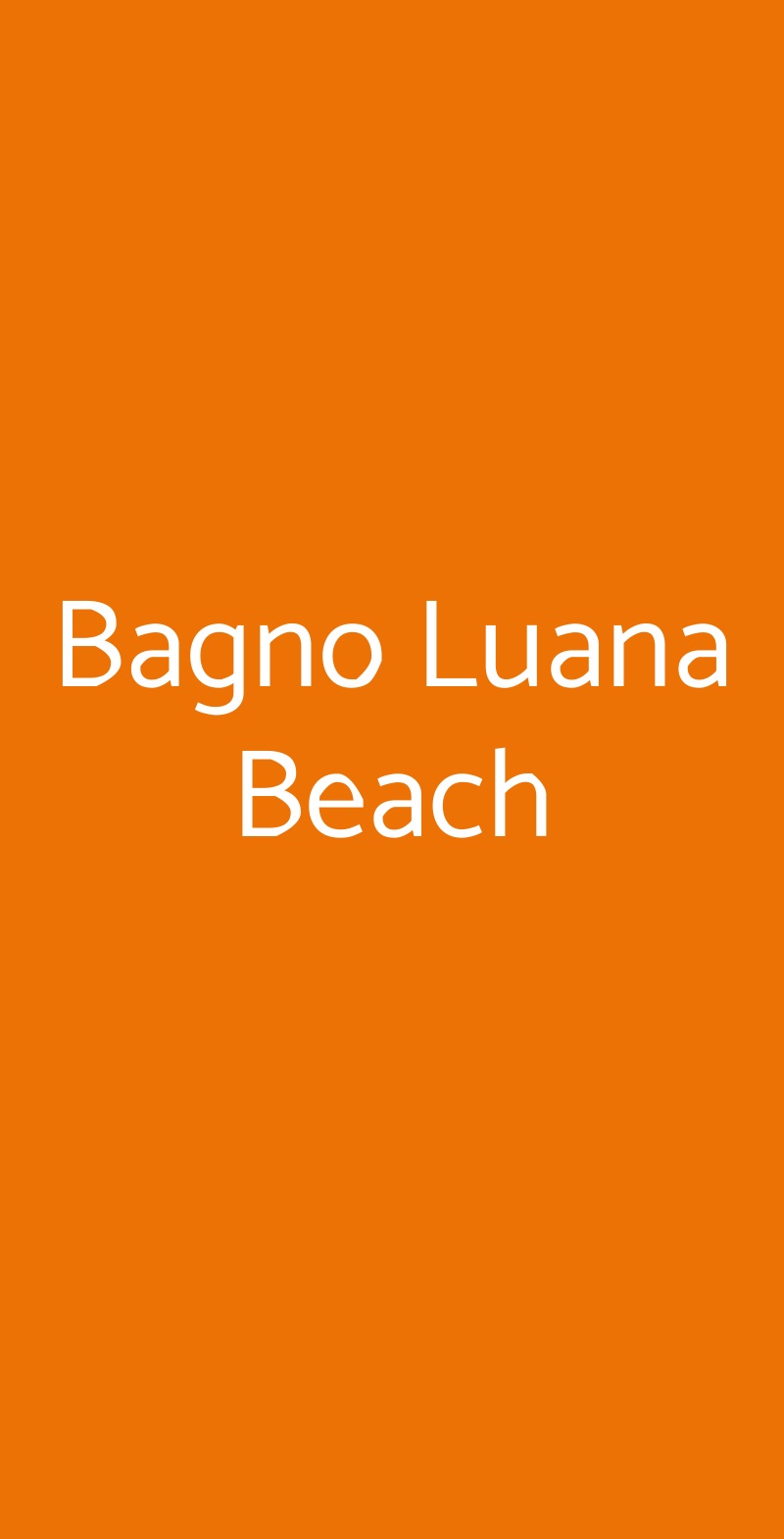 Bagno Luana Beach Marina di Ravenna menù 1 pagina