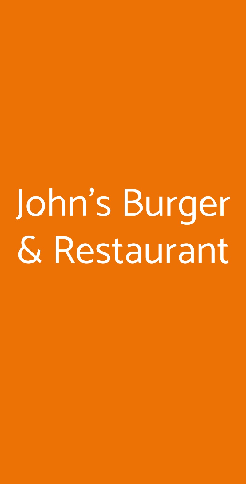 John's Burger & Restaurant Desenzano Del Garda menù 1 pagina