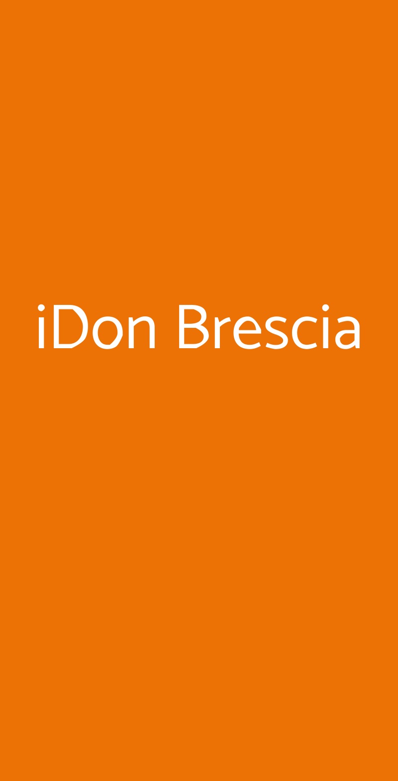 iDon Brescia Brescia menù 1 pagina