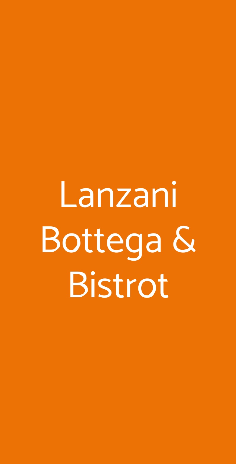 Lanzani Bottega & Bistrot Brescia menù 1 pagina