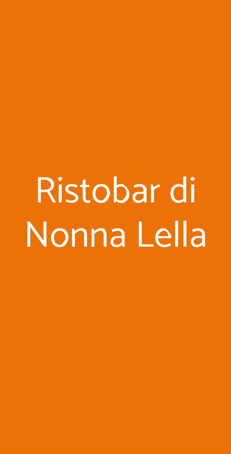 Ristobar di Nonna Lella Poggio Torriana menù 1 pagina