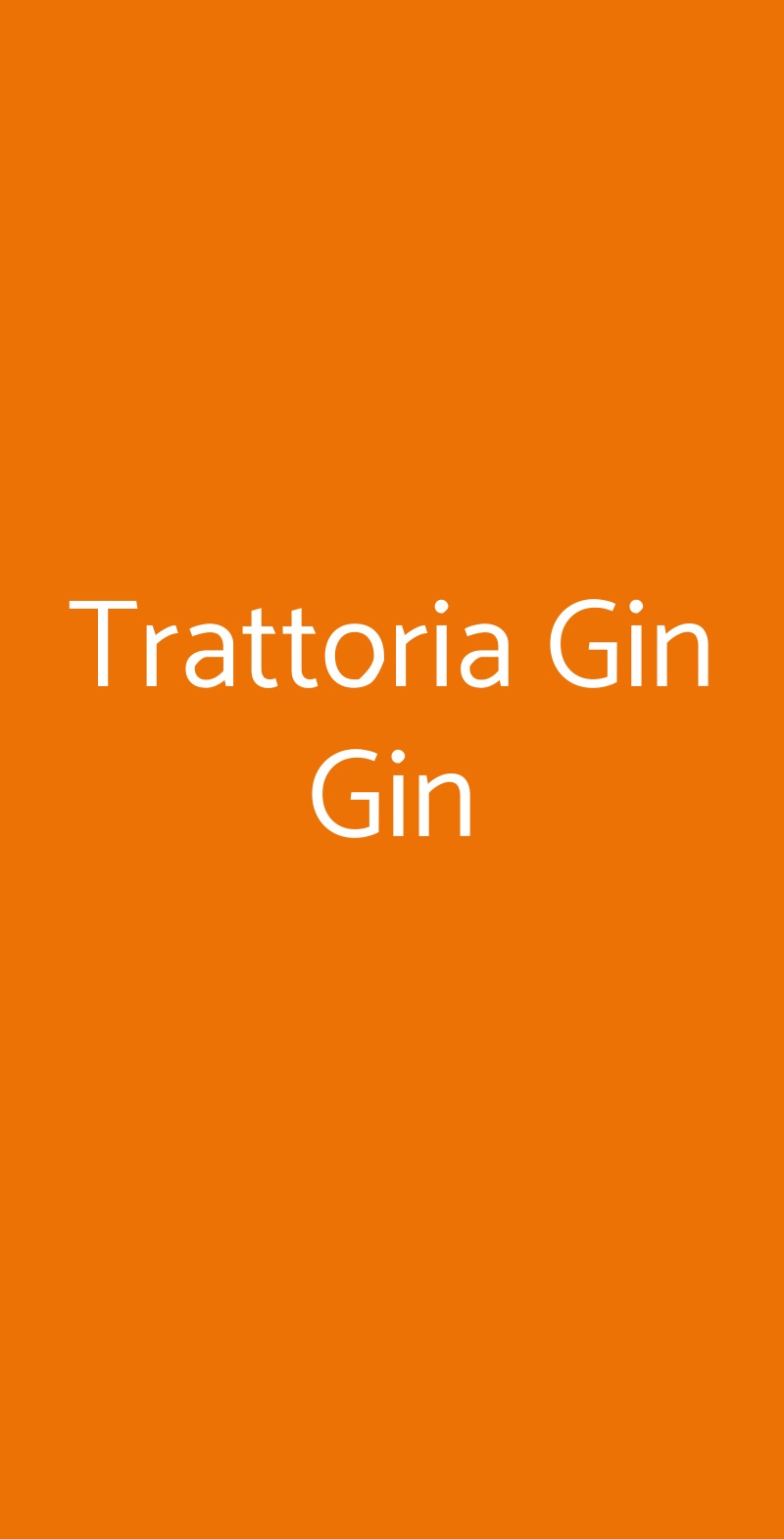 Trattoria Gin Gin Desenzano Del Garda menù 1 pagina