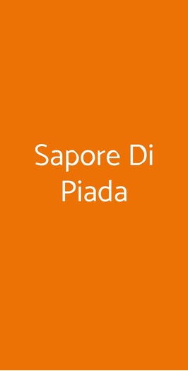 Sapore Di Piada, Riccione