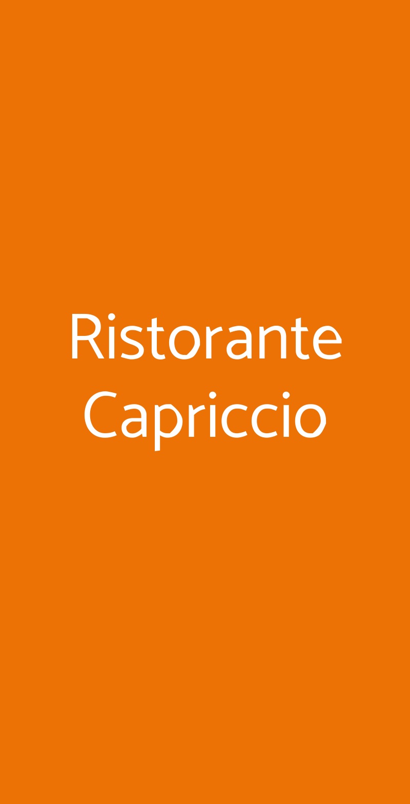 Ristorante Capriccio Manerba del Garda menù 1 pagina