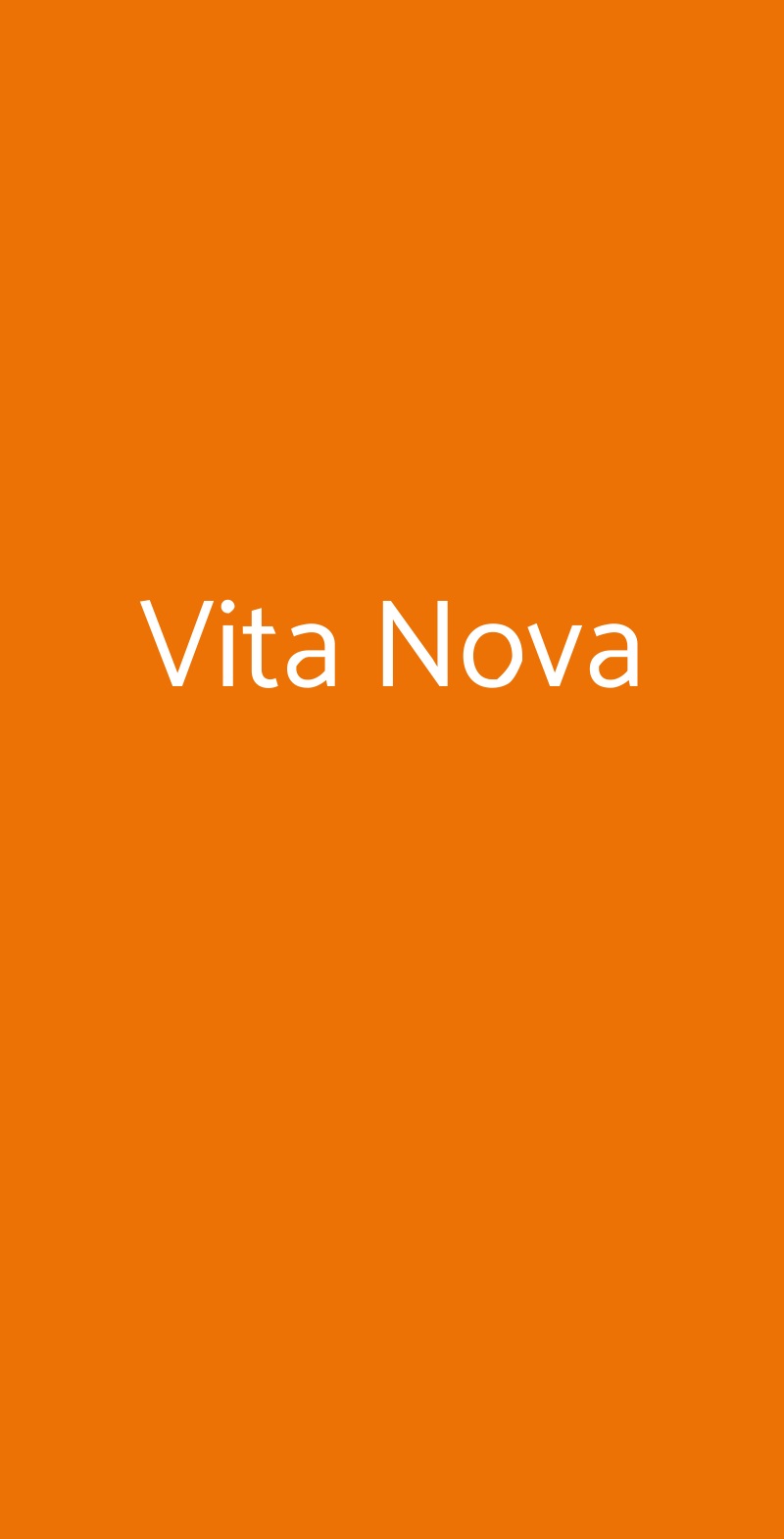 Vita Nova Brescia menù 1 pagina
