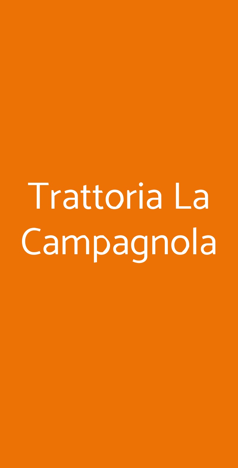 Trattoria La Campagnola Brescia menù 1 pagina