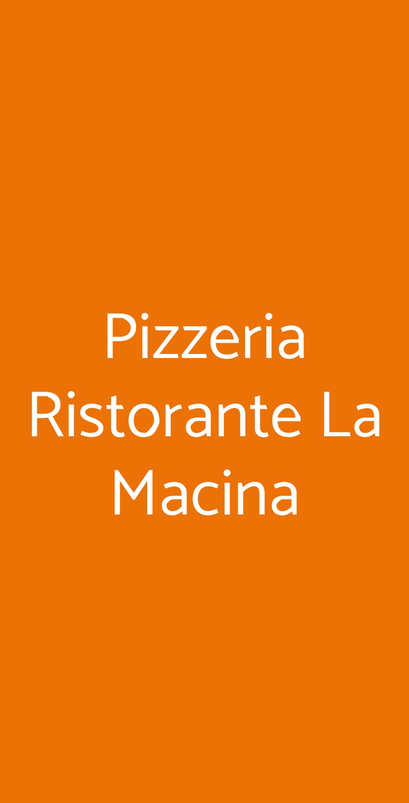 Pizzeria Ristorante La Macina Toscolano-Maderno menù 1 pagina
