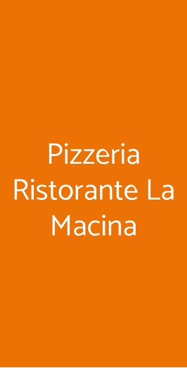 Pizzeria Ristorante La Macina, Toscolano-Maderno