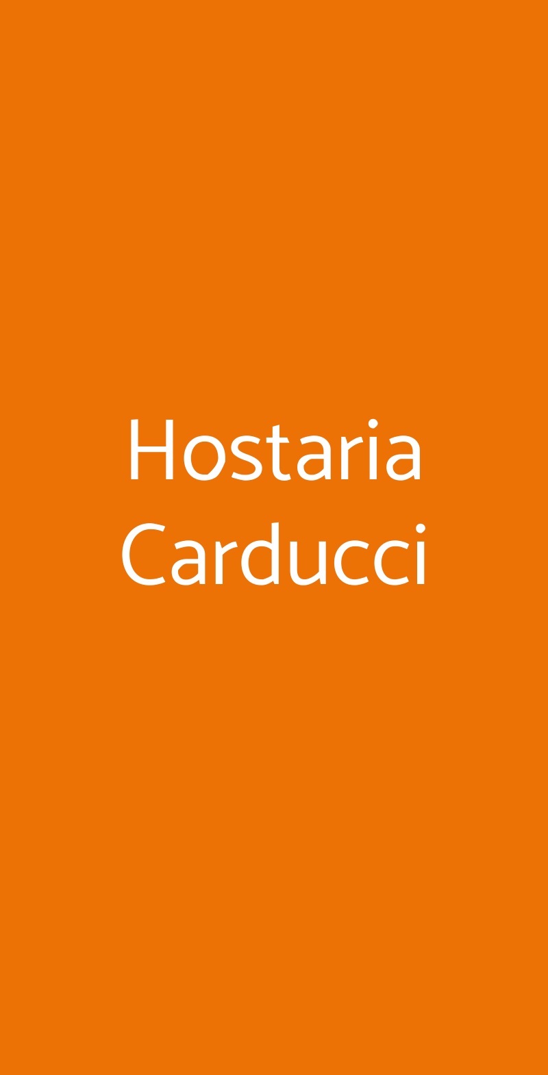 Hostaria Carducci Modena menù 1 pagina