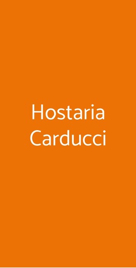 Hostaria Carducci, Modena