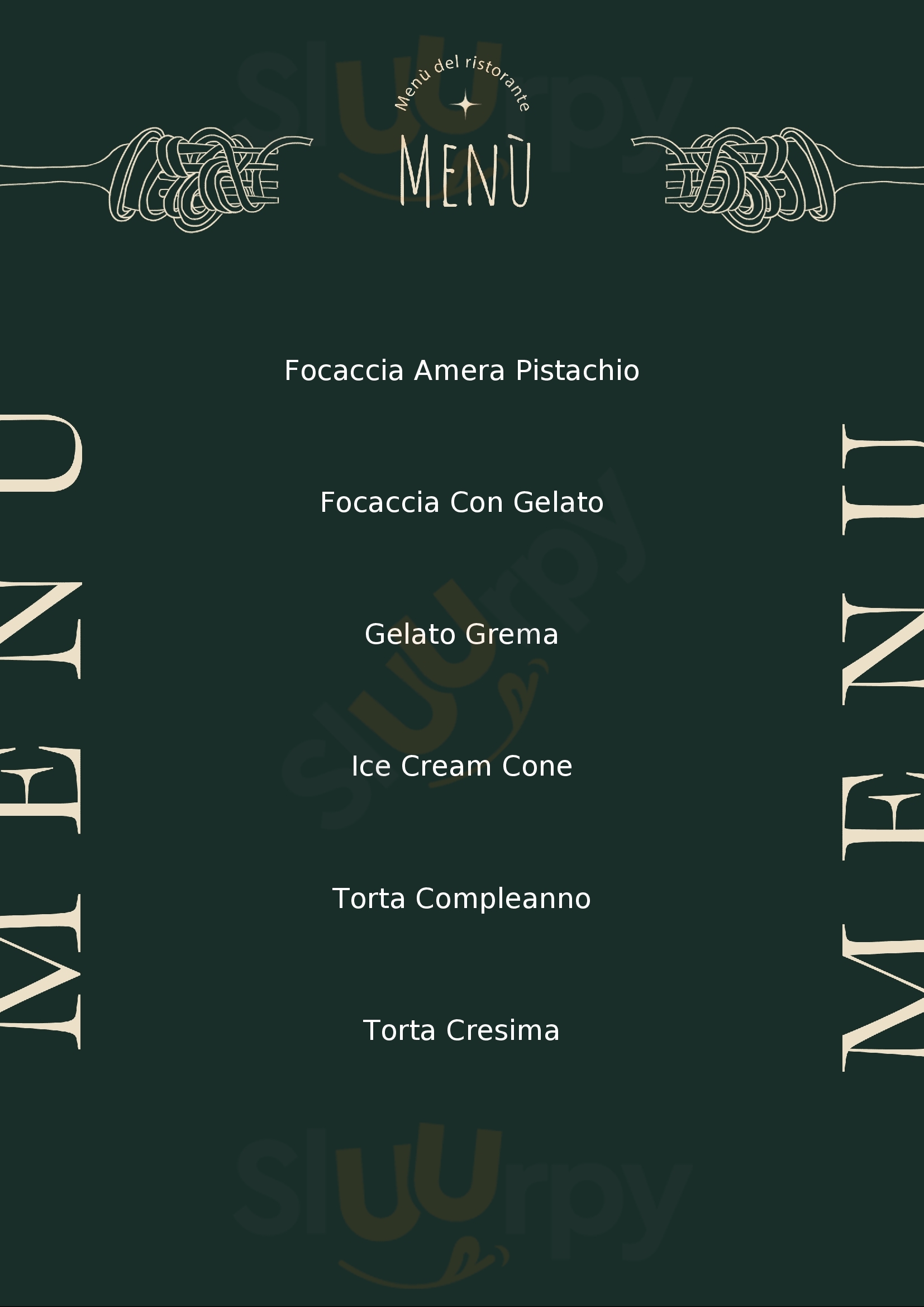 Gelateria Dolcecrema Modena menù 1 pagina