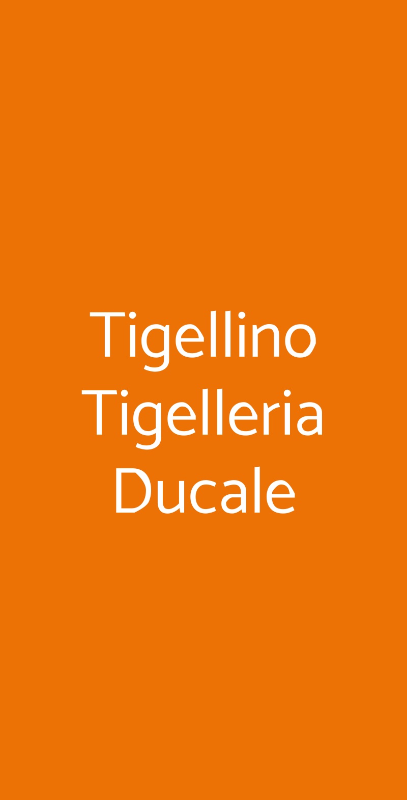 Tigellino Tigelleria Ducale Modena menù 1 pagina