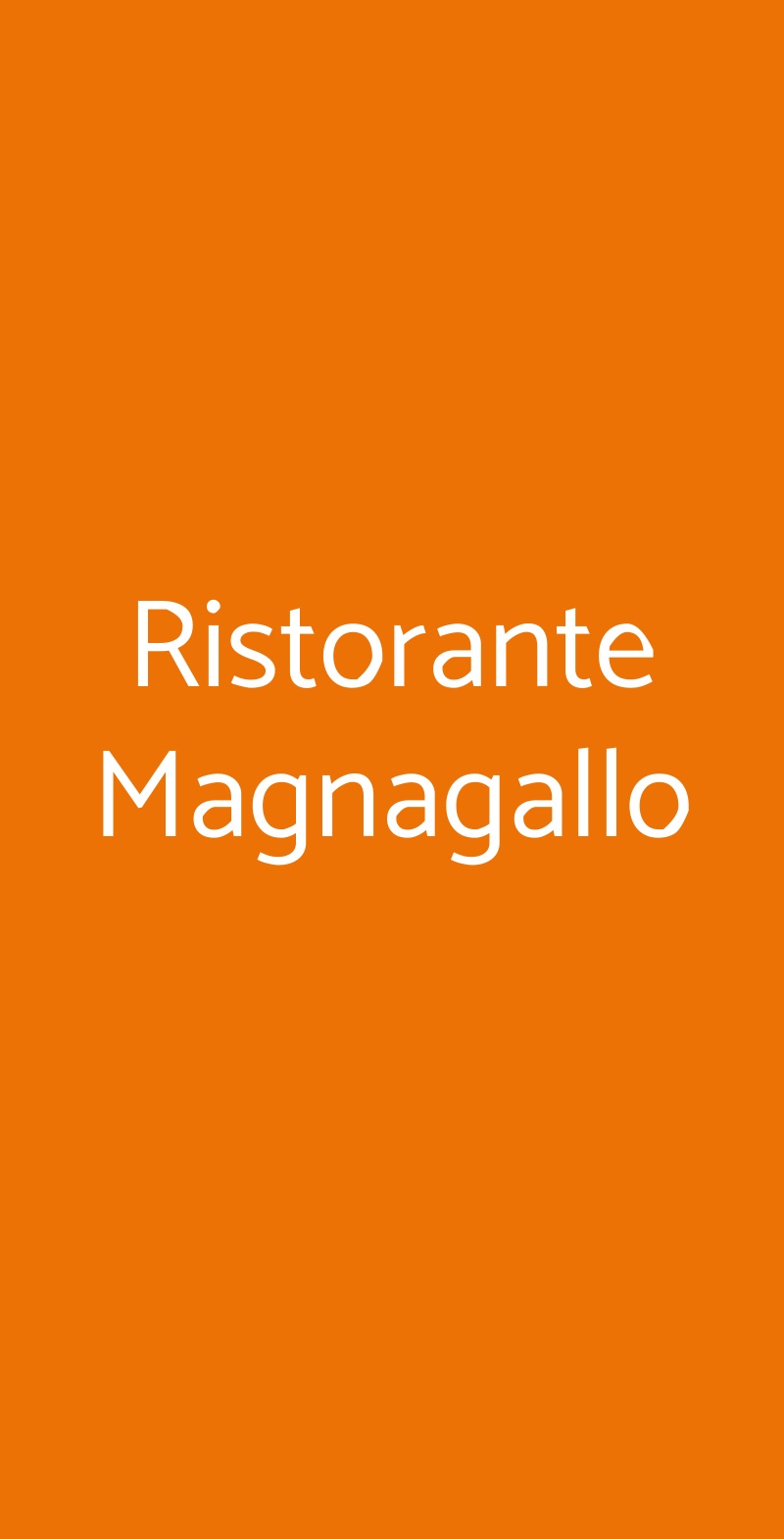 Ristorante Magnagallo Campogalliano menù 1 pagina