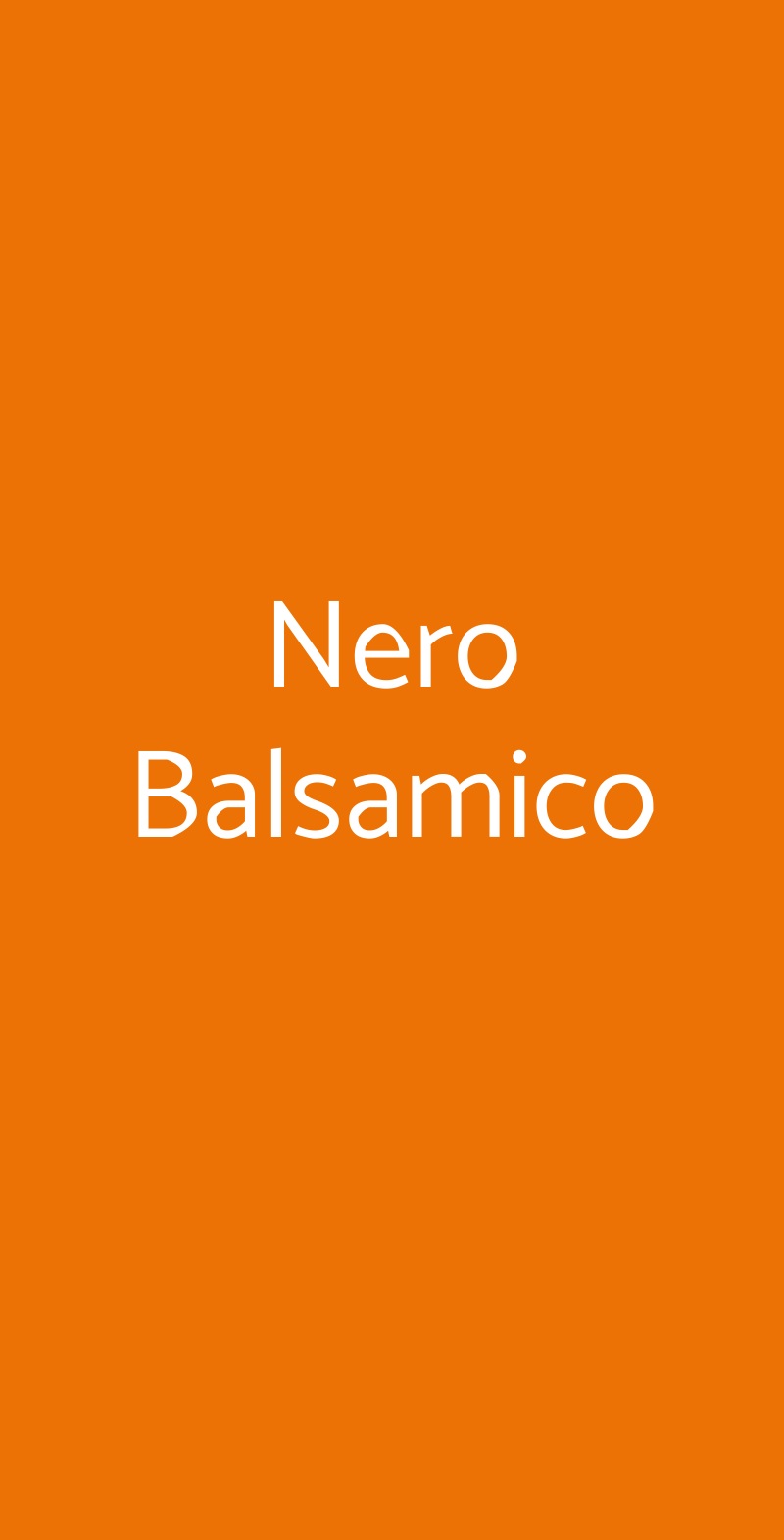 Nero Balsamico Formigine menù 1 pagina