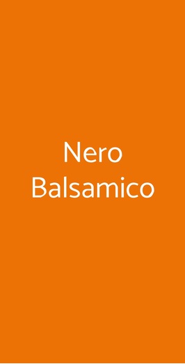 Nero Balsamico, Formigine