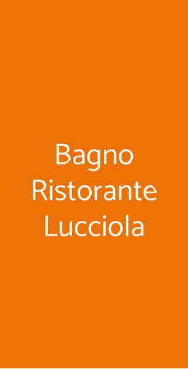 Bagno Ristorante Lucciola, Ravenna