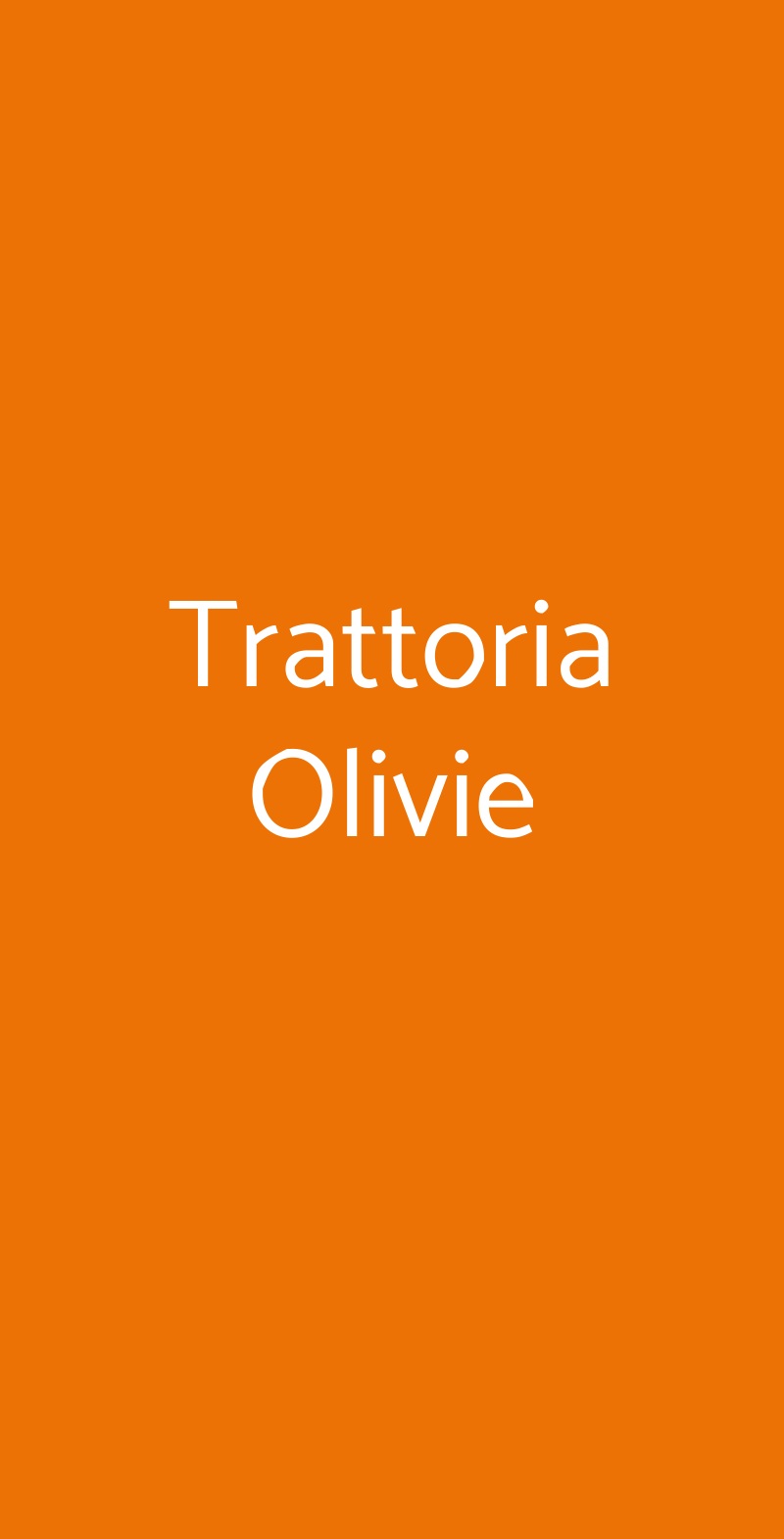 Trattoria Olivie Erbusco menù 1 pagina