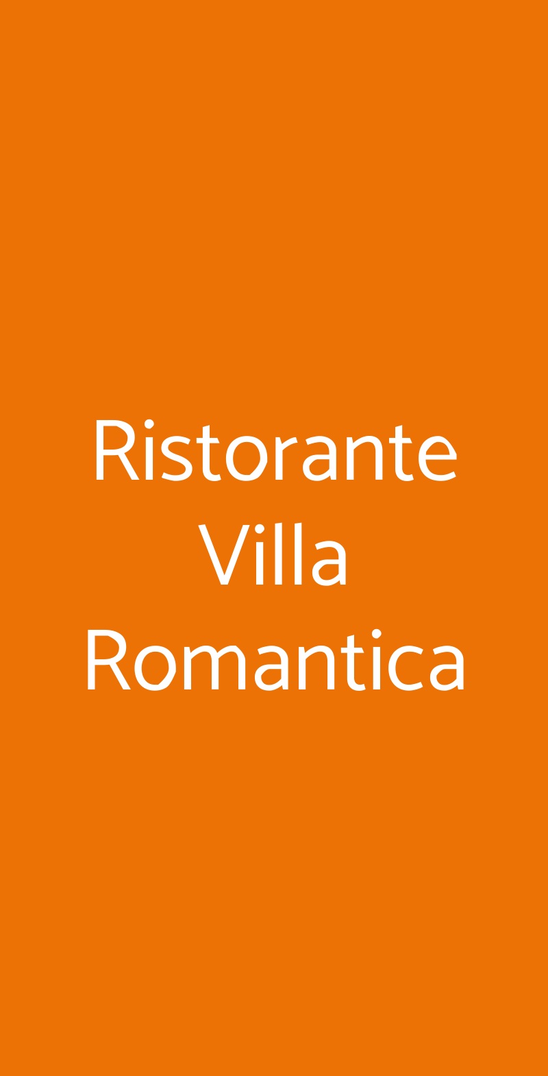 Ristorante Villa Romantica Limone sul Garda menù 1 pagina