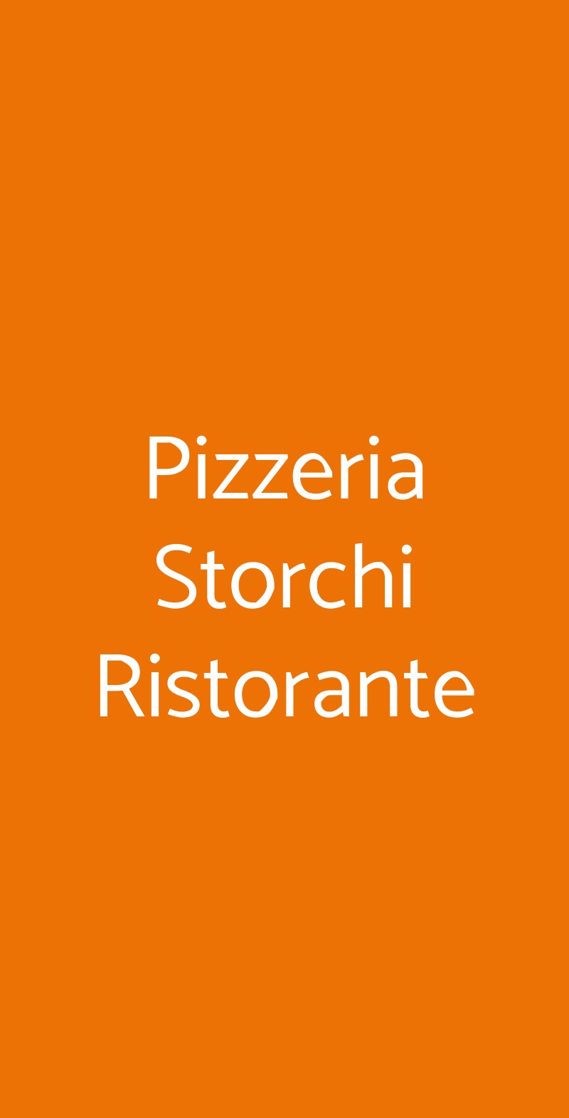 Pizzeria Storchi Ristorante Modena menù 1 pagina