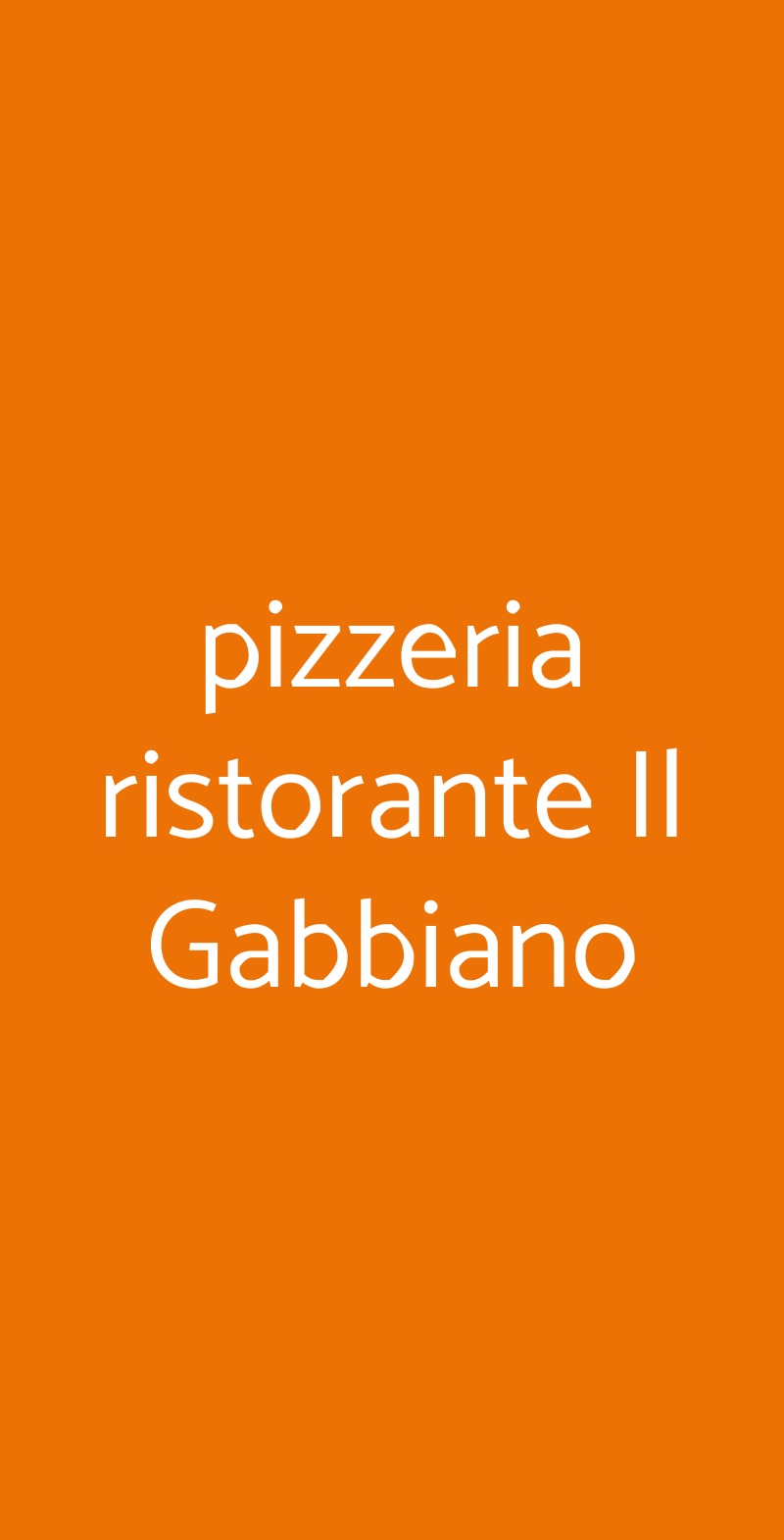 pizzeria ristorante Il Gabbiano Gussago menù 1 pagina