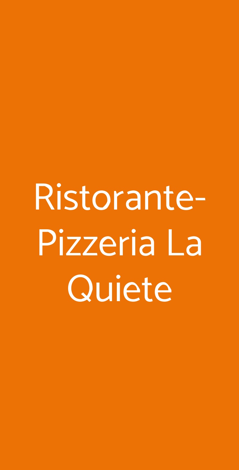 Ristorante-Pizzeria La Quiete Puegnago sul Garda menù 1 pagina