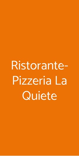 Ristorante-pizzeria La Quiete, Puegnago sul Garda