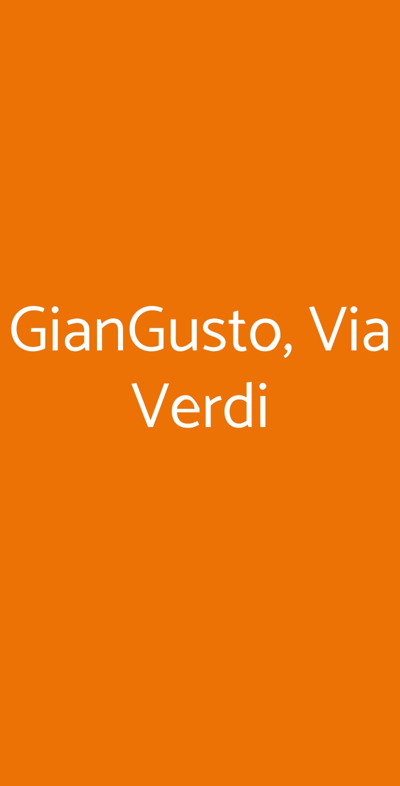 GianGusto, Via Verdi Brescia menù 1 pagina