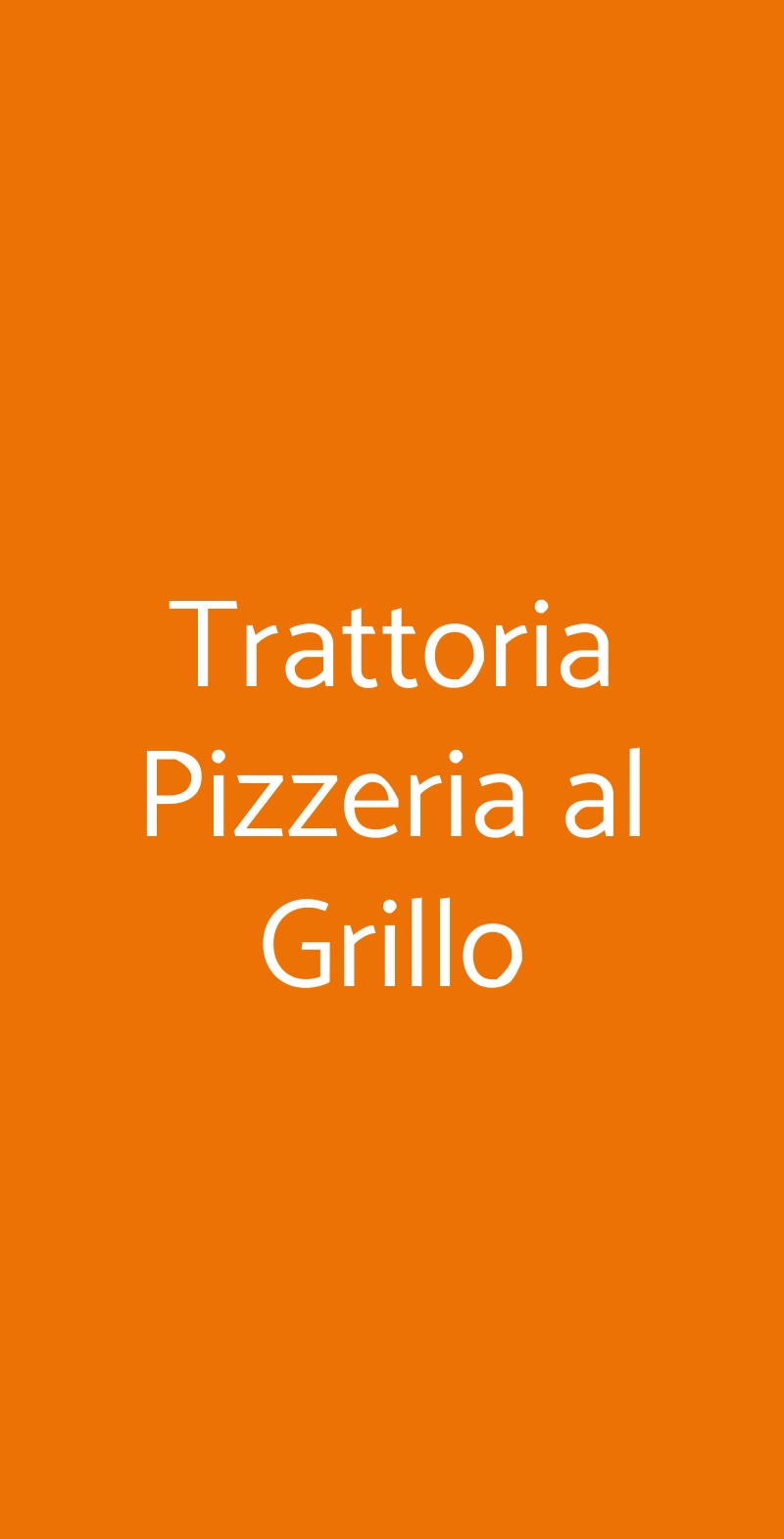 Trattoria Pizzeria al Grillo Concesio menù 1 pagina