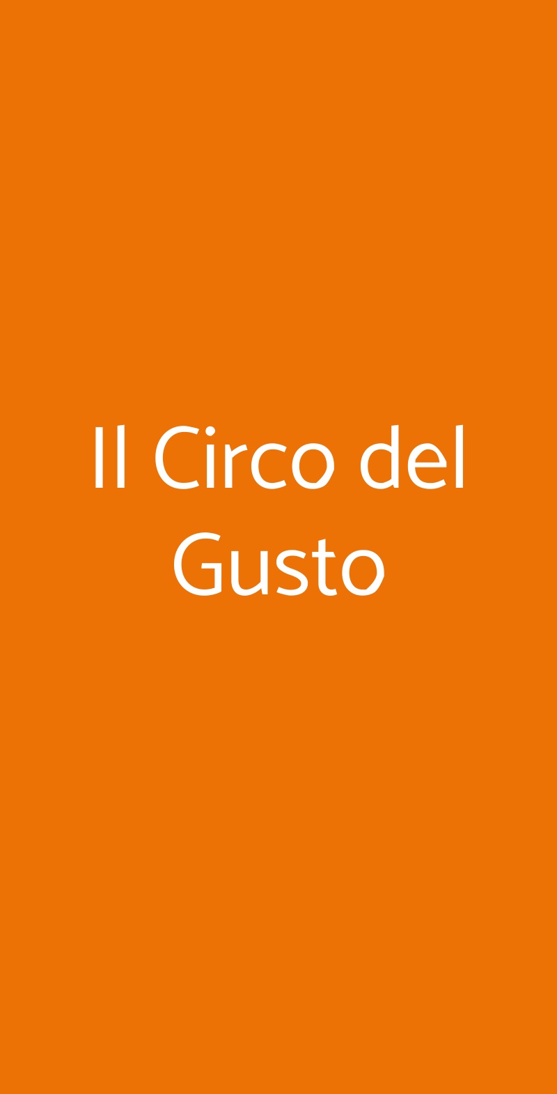 Il Circo del Gusto Sirmione menù 1 pagina