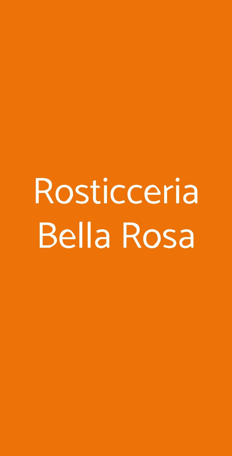 Rosticceria Bella Rosa Modena menù 1 pagina