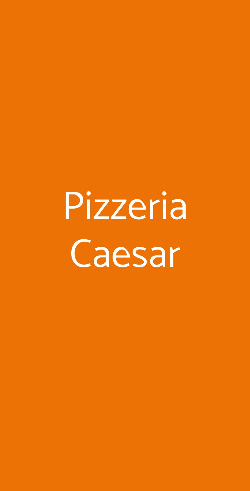 Pizzeria Caesar Ome menù 1 pagina