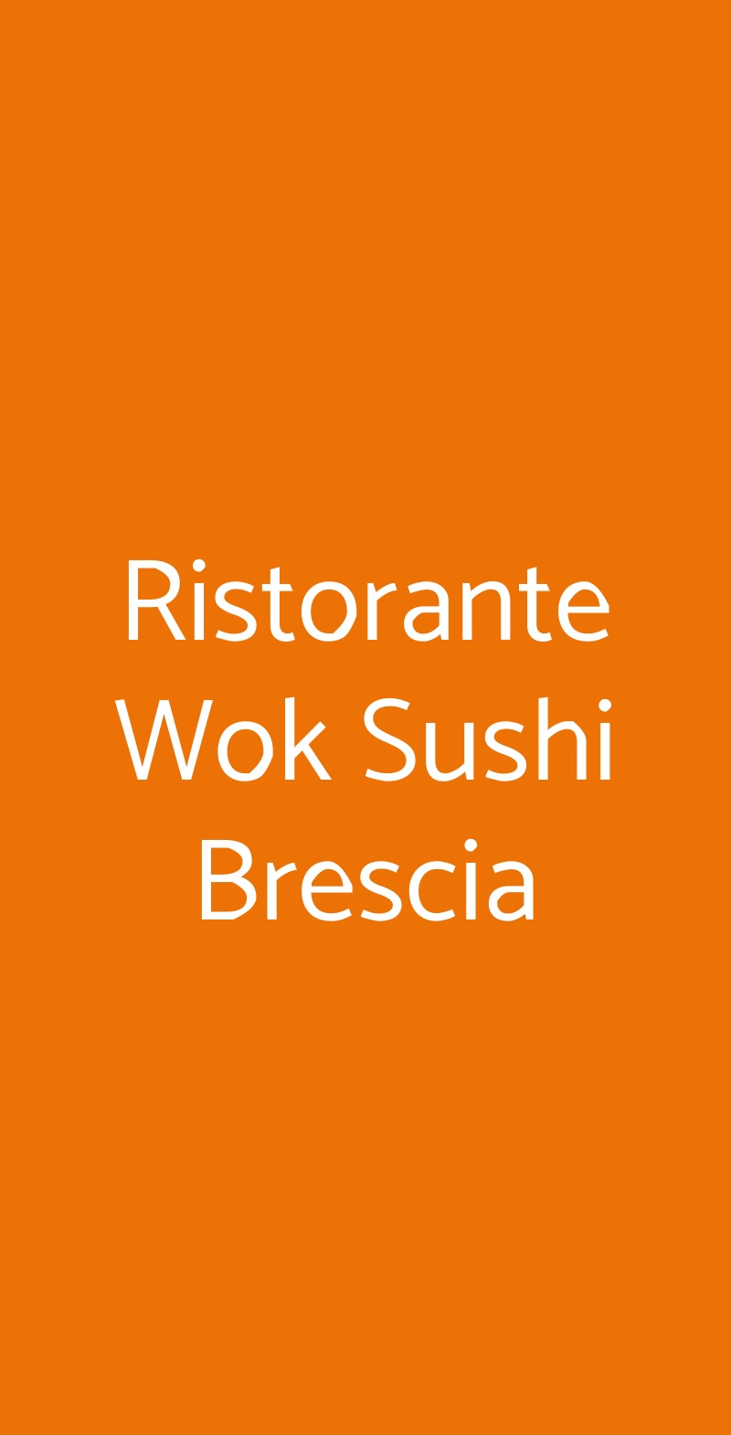 Ristorante Wok Sushi Brescia Brescia menù 1 pagina