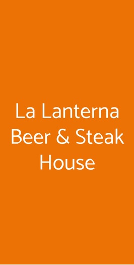 La Lanterna Beer & Steak House, Lonato del Garda